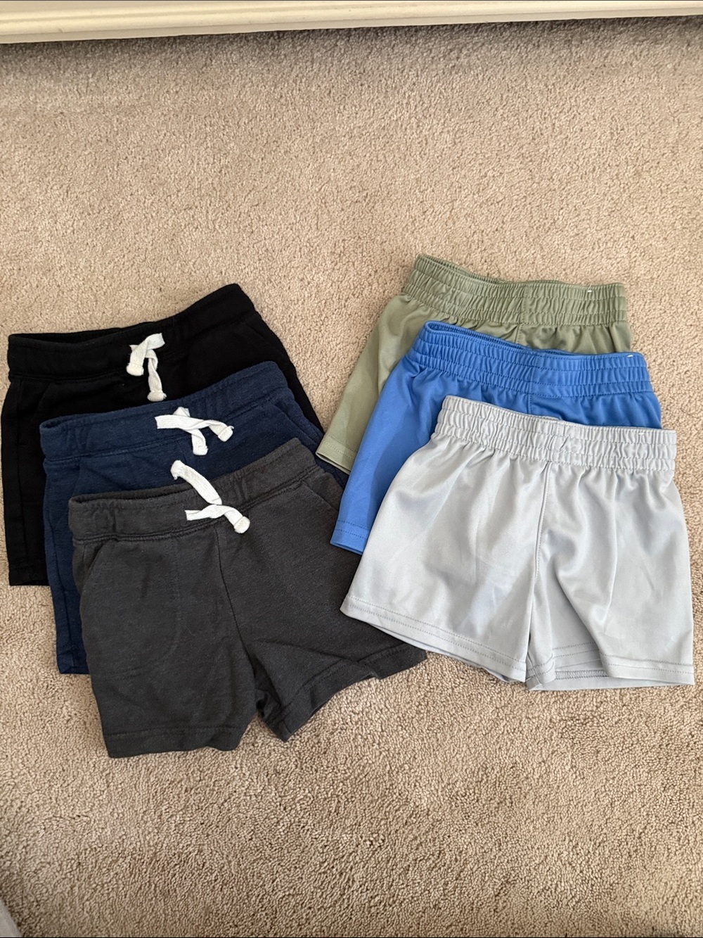Kids Elastic Waist Pull-On Shorts - Multi Color Pack
